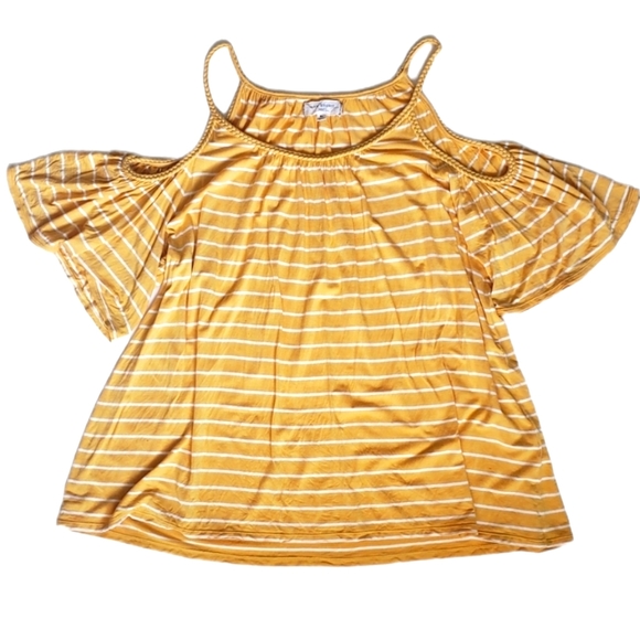MAX STUDIO Golden Yellow Top - Size XL - Picture 2 of 8